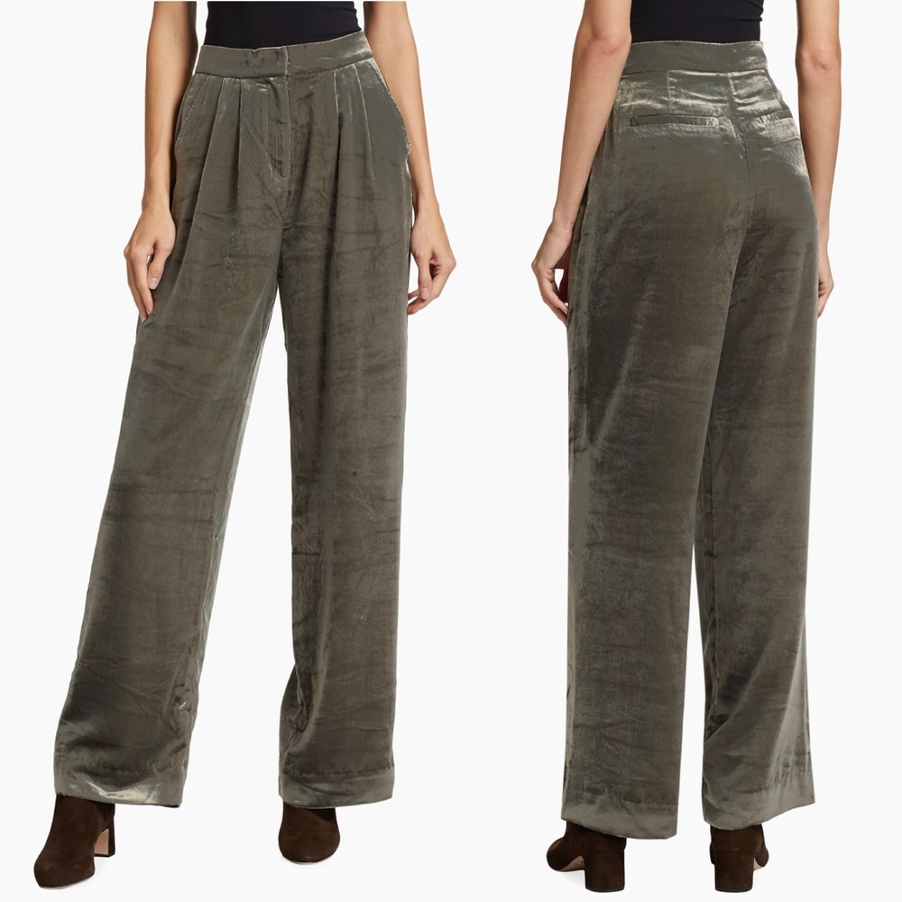 NWT Splendid Irene Velvet Trousers Pants Sz 10 - Picture 4 of 14